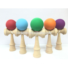 hot selling rubber paint wooden kendama toy